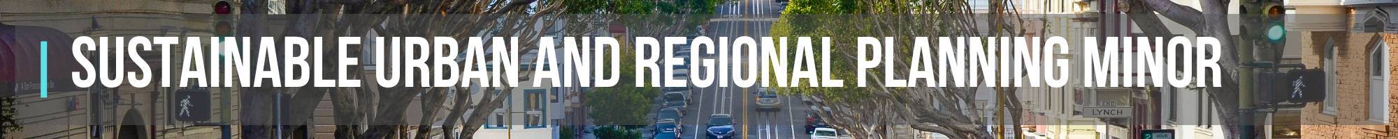 Sustainable Urban and Regional Planning Minor